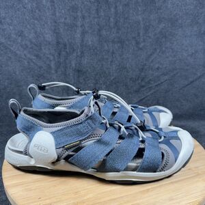 S KEEN Men's CNX II Sandals - Midnight Navy/Real Teal Size 10